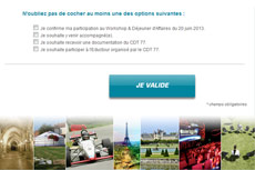 Média réf. 247 (2/2): Campagne emailing Tourisme 77 : 